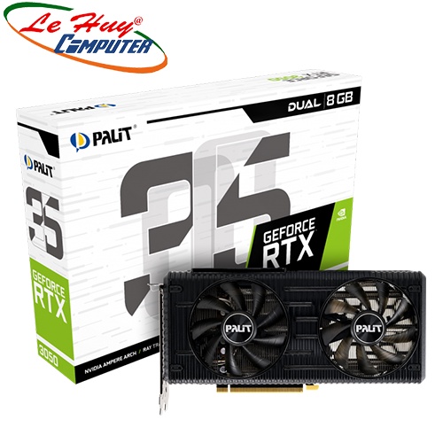 Card Màn Hình - VGA PALIT RTX 3050 DUAL 8GB GDDR6