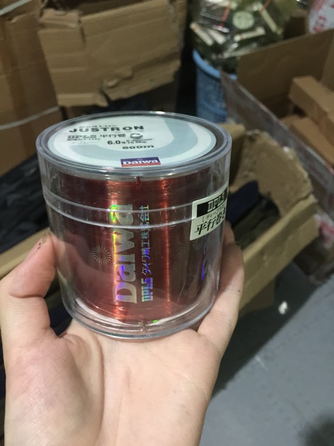 Cước 500 m daiwa màu đỏ, xanh dương , xanh lá