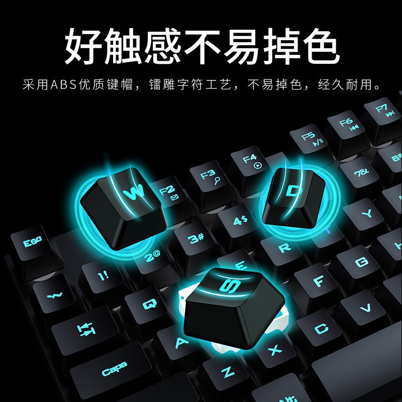 Bàn phím cơ chơi game có dây dành cho máy tính laptop