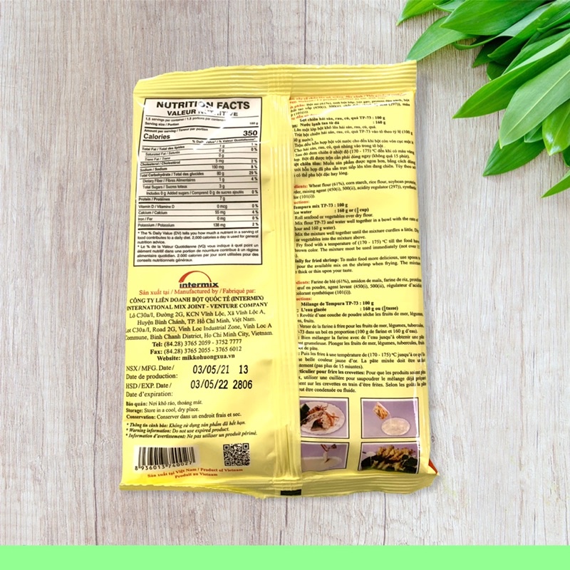 Bột chiên giòn hải sản rau củ quả Mikko gói 150g