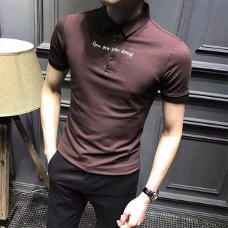 Áo thun nam cổ đức chất cotton đẹp