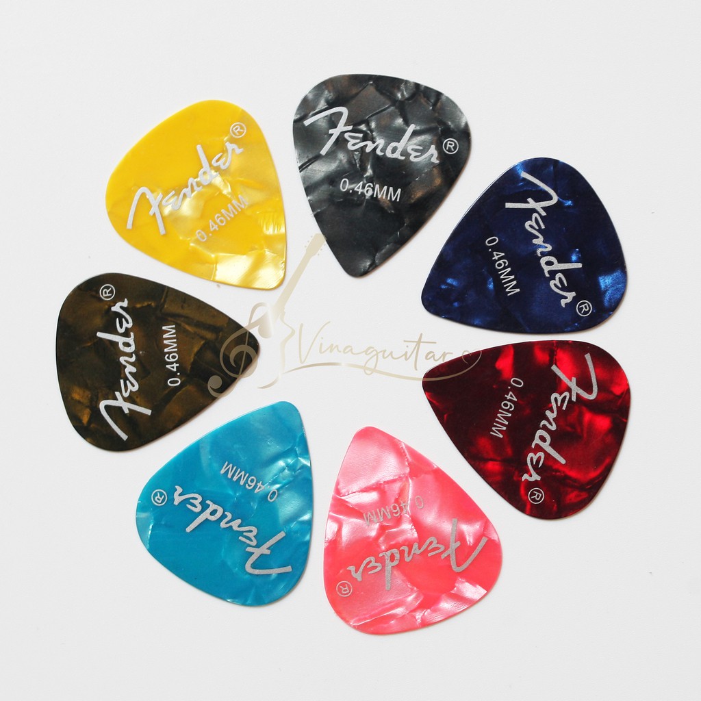 Pick Gảy Đàn Guitar Fender 0.46mm - Móng Gảy Đàn Guitar