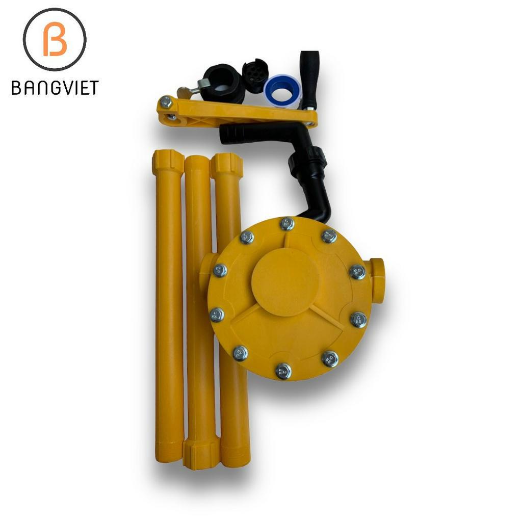 Dụng Cụ Bơm Hóa Chất Quay Tay Từ Thùng Phy Bằng Nhựa CH8016PP Siêu Bền Với Hoá Chất, An Toàn Khi Dùng