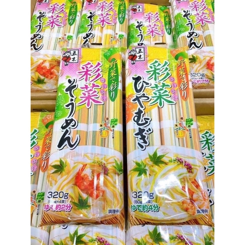 Mì somen ngũ sắc Itsuki 320g (date 2025)