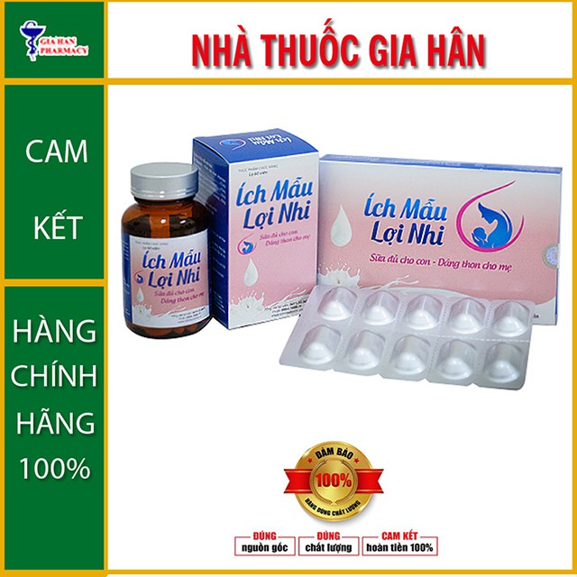 Ích Mẫu Lợi Nhi Xua Tan Nỗi Lo Thiếu Sữa Mẹ - 60 viên