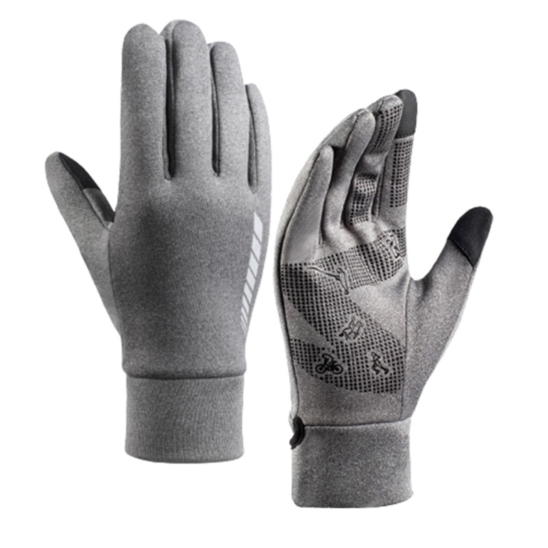 Găng Tay Phản Quang Lót Lông Cừu Chống Trượt Tiện Dụng Khi Lái Xe