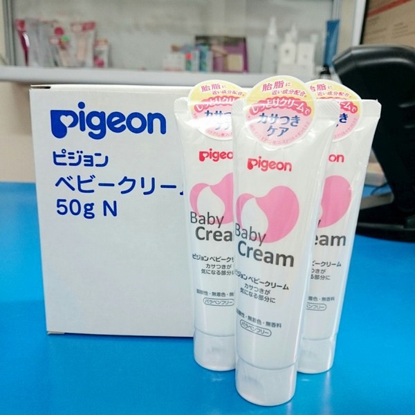 Kem nẻ PIGEON Baby Cream tuýp 50g | hàng nội địa Nhật