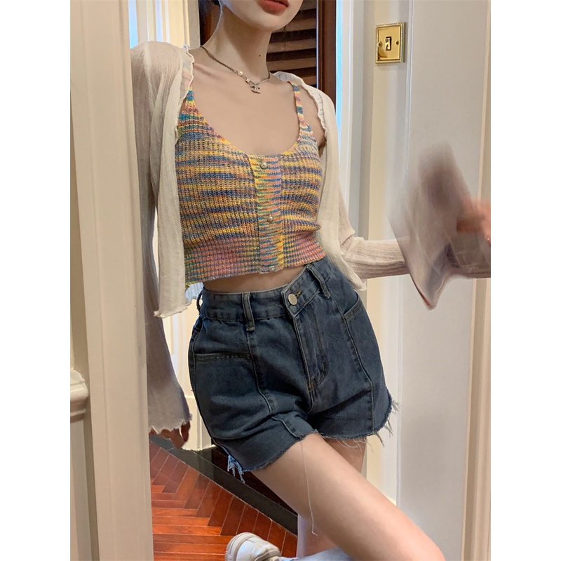 Áo cardigan Dệt Kim Mỏng Tay Dài Phong Cách Hàn Quốc Thời Trang Cho Nữ