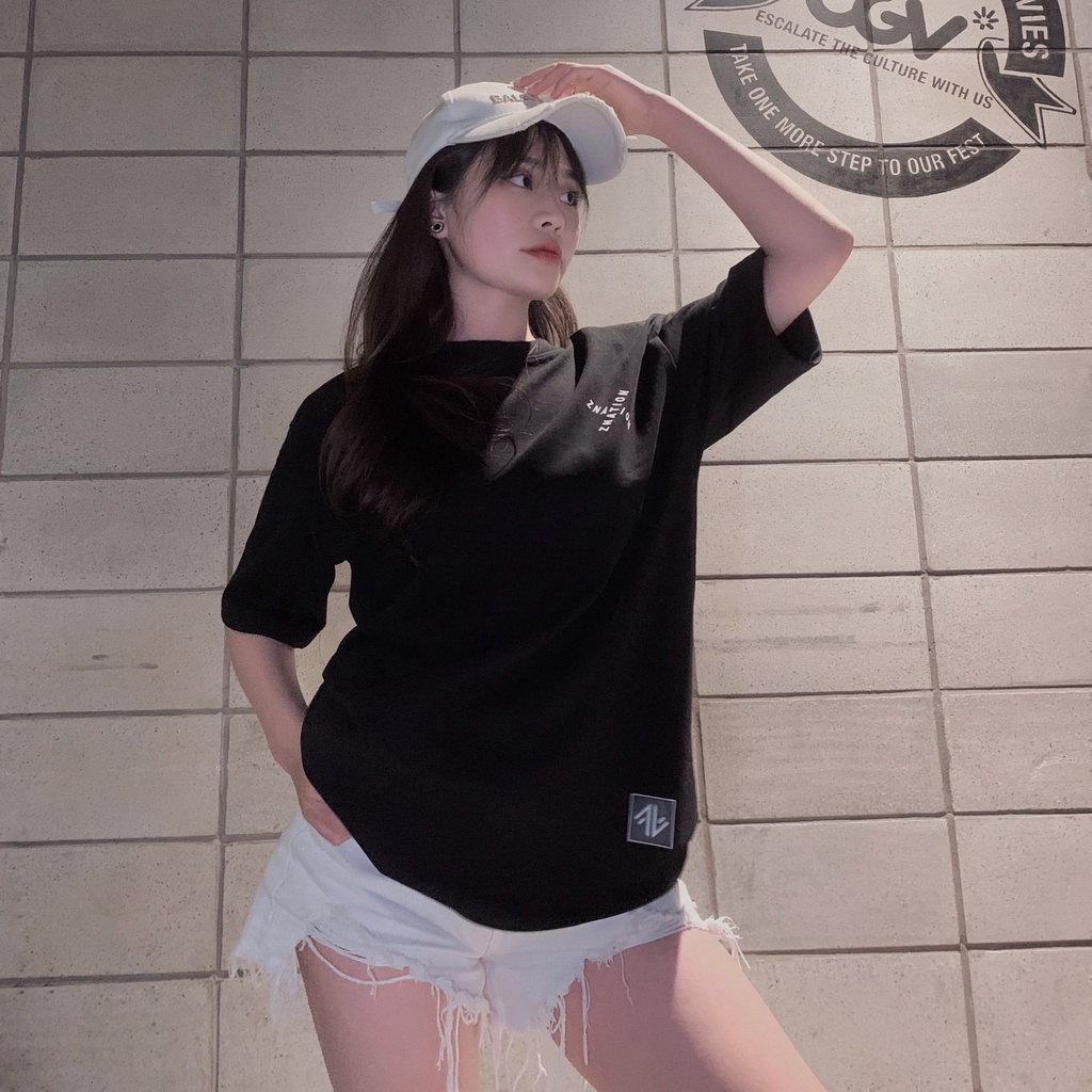 Áo Thun ZNATION Signature Tee Unisex Oversize Màu đen