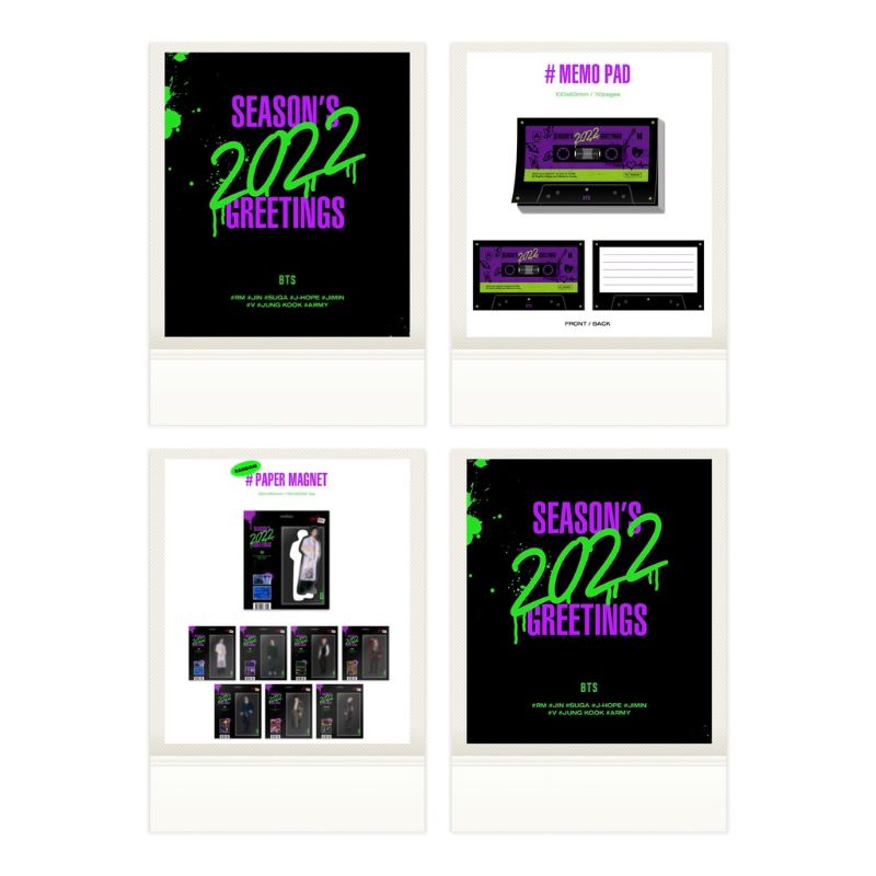 BTS SSGT BỘ LỊCH CHÀO NĂM 2022 | BTS SEASON'S GREETINGS 2022 (hàng có sẵn)