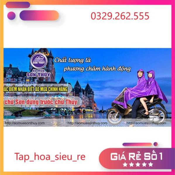 (Rẻ Vô địch) Áo mưa 2 đầu cao cấp Sơn Thủy vải dù siêu bền