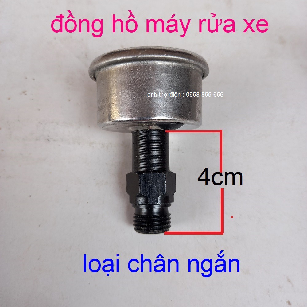 ĐỒNG HỒ ĐO ÁP LỰC NƯỚC MÁY XỊT RỬA CAO ÁP - PHỤ KIỆN MÁY RỬA XE