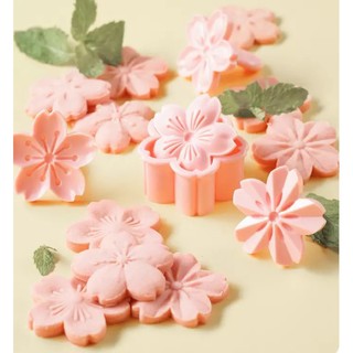 Set 4 khuôn bánh dứa/ cookie hoa anh đào chủ đề Tết