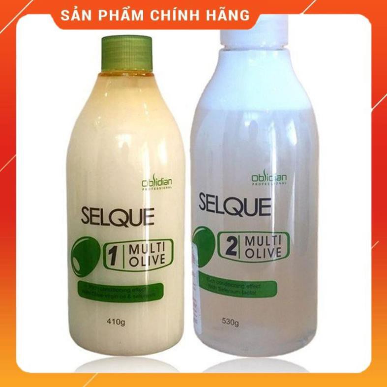 Thuốc uốn lạnh và bấm phồng chân tóc Olive Selque Obsidian 410ml/530ml (KOREA)
