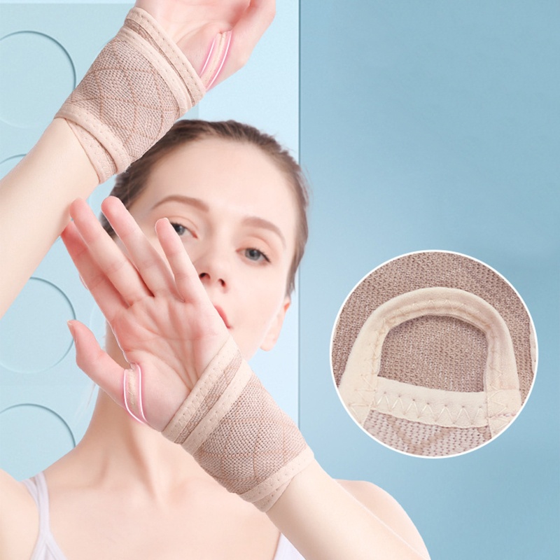 Găng Tay Co Giãn Thoáng Khí Bảo Vệ Cổ Tay Chống Đau Khớp Cho Nam Nữ