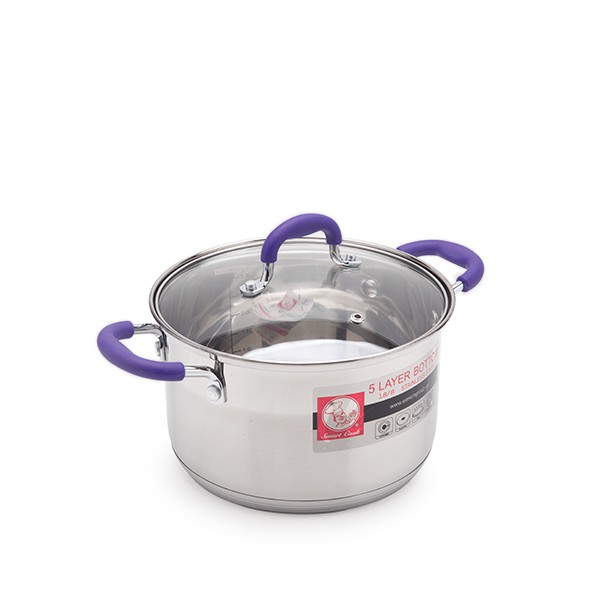 BỘ NỒI INOX SMARTCOOK 3 CHIẾC CỠ 16CM, 20CM, 24CM-SM3334