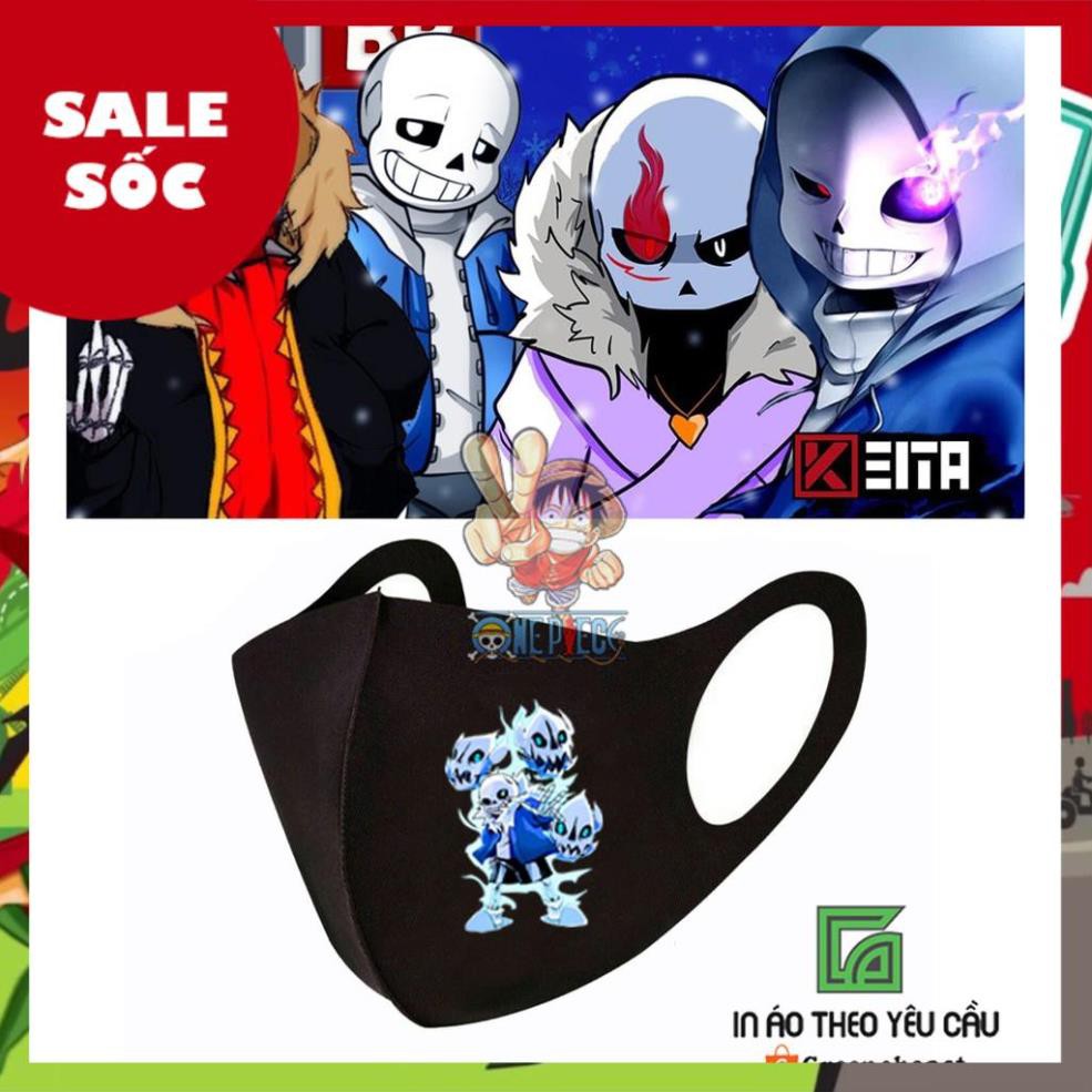 Khẩu Trang In Hình Sans Undertale