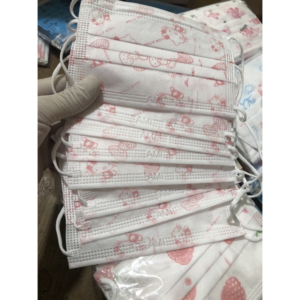 Combo 2 Hộp 50 chiếc khẩu trang y tế trẻ em 3 lớp hiệu Bảo Châu, đầy đủ giấy tờ kiểm định chất lượng