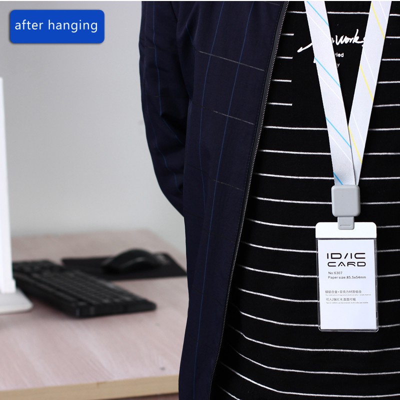 Dây Đeo Thẻ id / id Bằng polyester Trong Suốt
