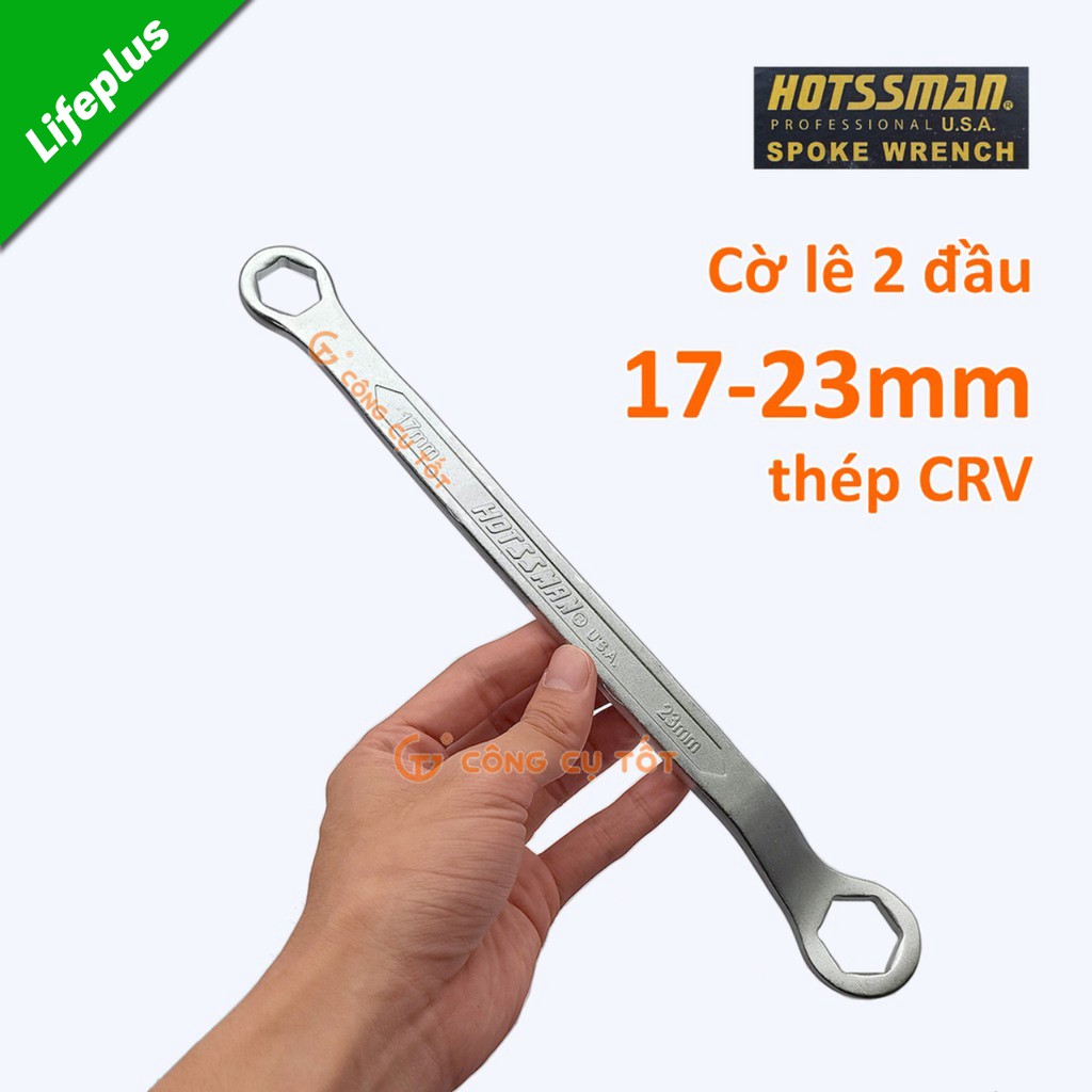 Cờ lê vòng mỏng 17-23mm HOTSSMAN để tăng xích xe máy