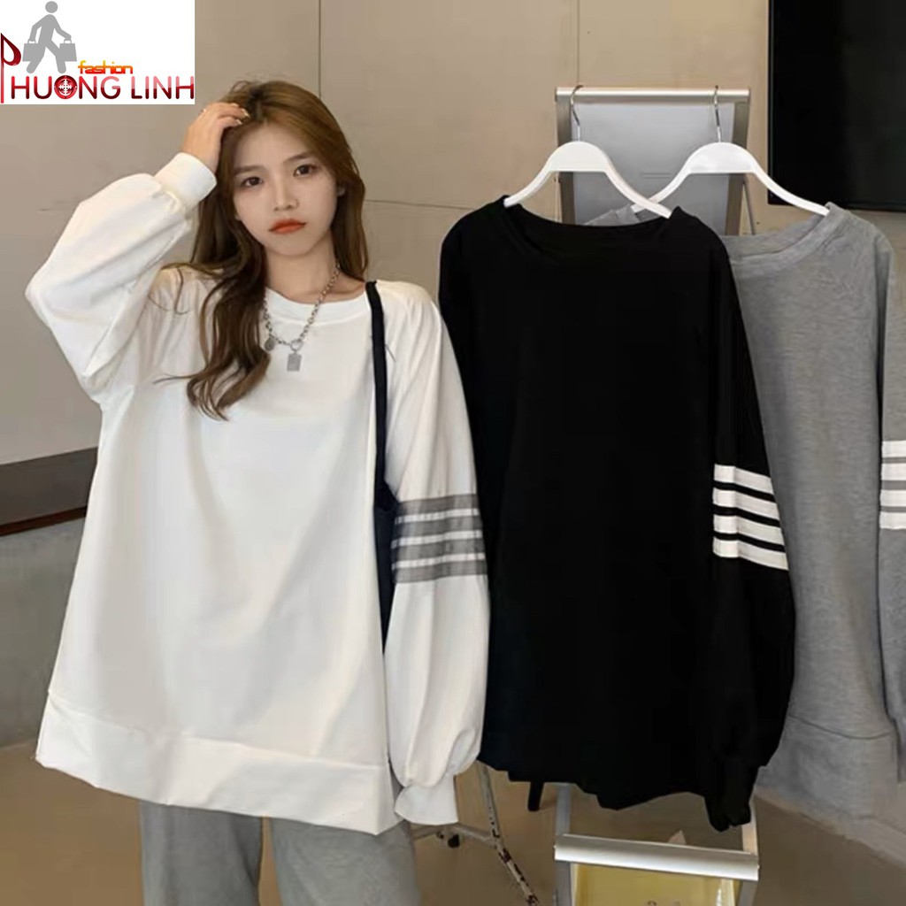 Áo thun dài tay unisex nam nữ | Áo thun dài tay trơn nhấn sọc cánh tay - 27092020134 | BigBuy360 - bigbuy360.vn