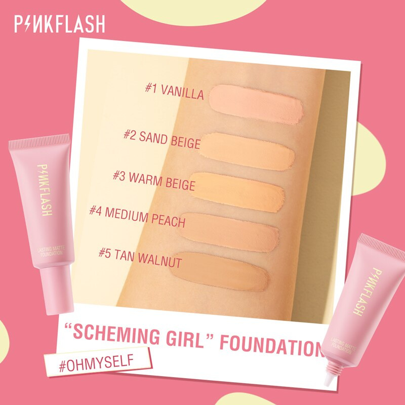 [Hàng mới về] Kem nền PINKFLASH che khuyết điểm hỗ trợ dưỡng ẩm kiềm dầu lâu trôi hiệu quả | BigBuy360 - bigbuy360.vn