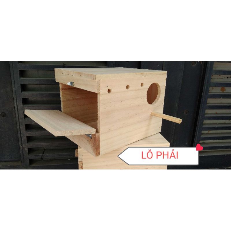 1 BỘ GỒM 6 TỔ LOVE BIRD, YẾN PHỤNG EU,PAROTLET SIZE 24x16x16