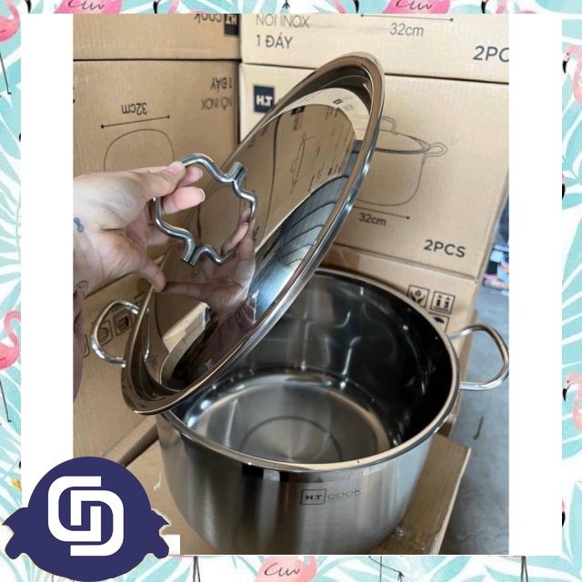 NỒI LUỘC GÀ HTCOOK SIZE 32CM CỰC TO TIỆN LỢI LUỘC GÀ LUỘC BÁNH VỪA VẶN