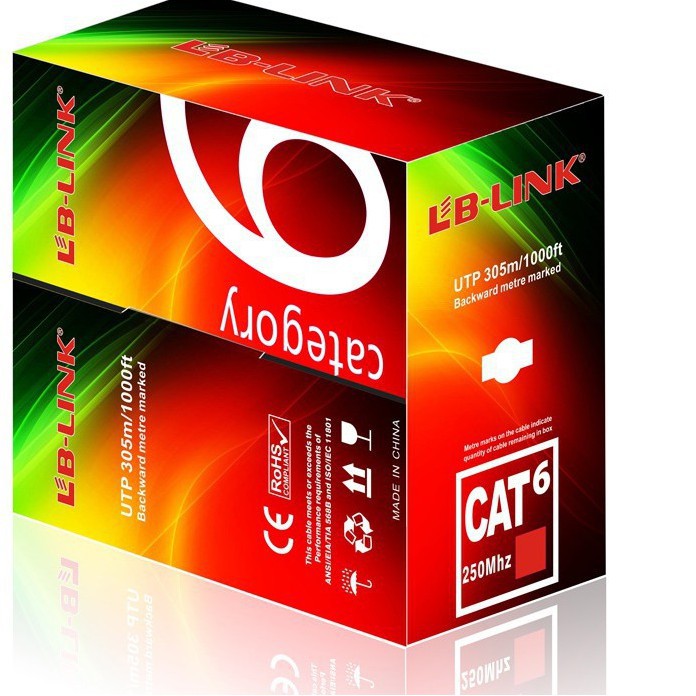 Dây cáp mạng bấm 2 đầu LB-LINK Cat6 10/20/30/50M và Bộ phát wifi LB-LINK BL-WR450H chính hãng !