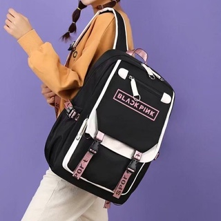 Balo Đi Học Có Khóa Kéo In Hình blackpink Cho Nữ