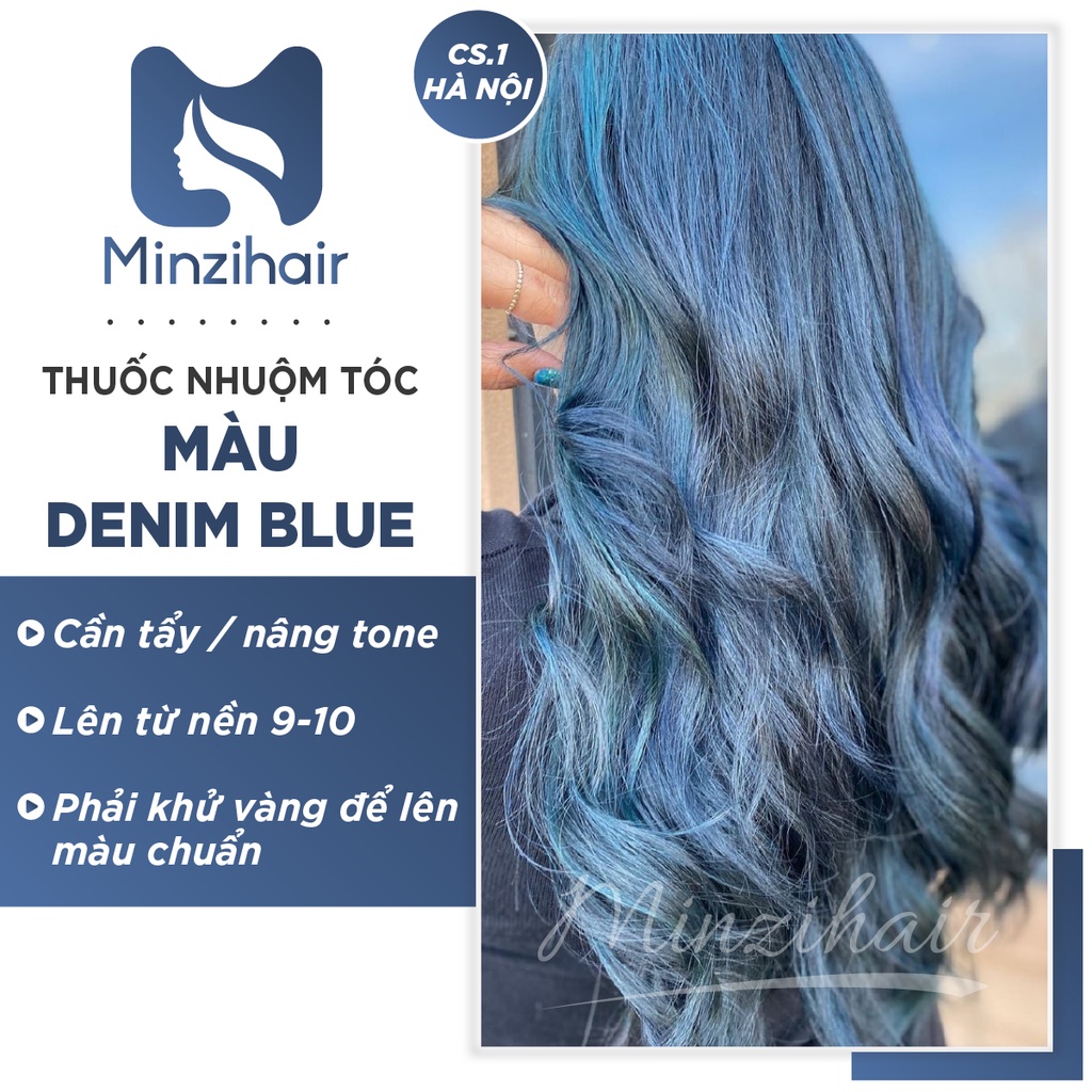 Thuốc Nhuộm Tóc Denim Blue - Hot Trend Trong Các Tone Màu Xanh Dương - Hàng Nhập Canada | MINZIHAIR HN