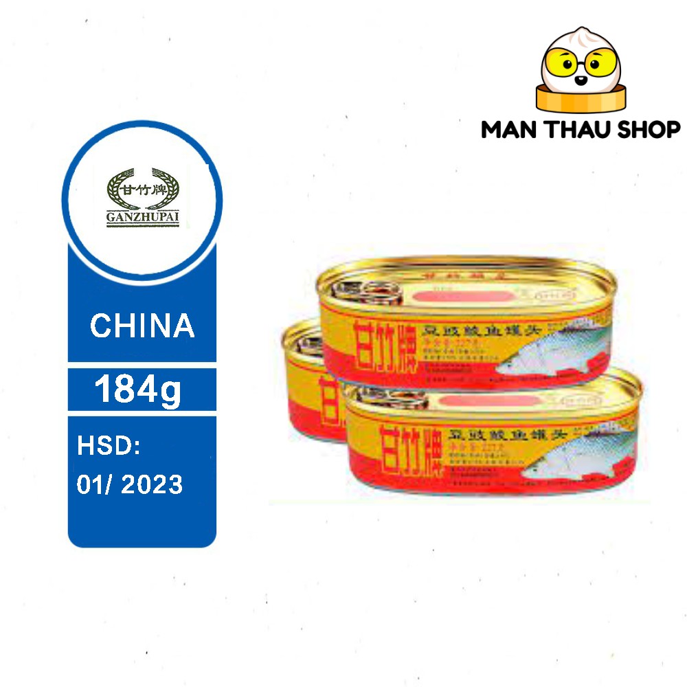 Cá mòi đậu đen đóng hộp Ganzhu 227g