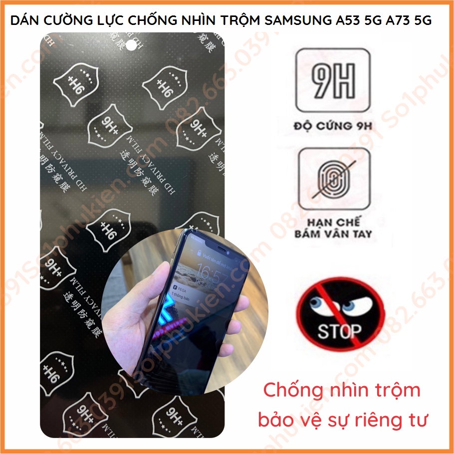 Dán cường lực chống nhìn trộm Samsung A53 5G / A73 5G dẻo nano
