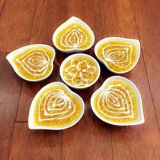 Sét bát tim 5 cái hàng gốm sứ Bát Tràng