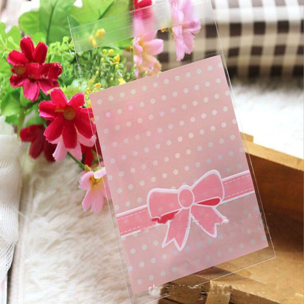 Set 100 Túi Nhựa Đựng Bánh Kẹo Họa Tiết Giáng Sinh Dễ Thương