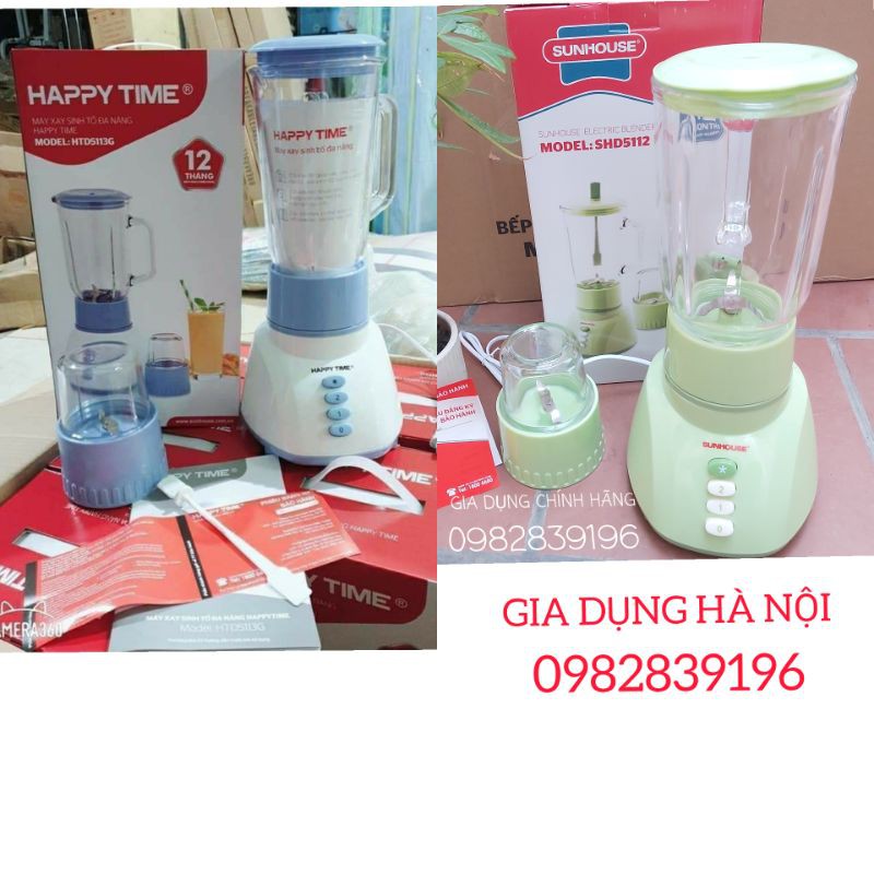 [Mã ELHA03 giảm 5% đơn 300K] MÁY XAY SINH TỐ SUNHOUSE HAPPYTIME GIÁ RẺ, CHÍNH HÃNG, CỐI THỦY TINH SIÊU SẠCH, AN TOÀN