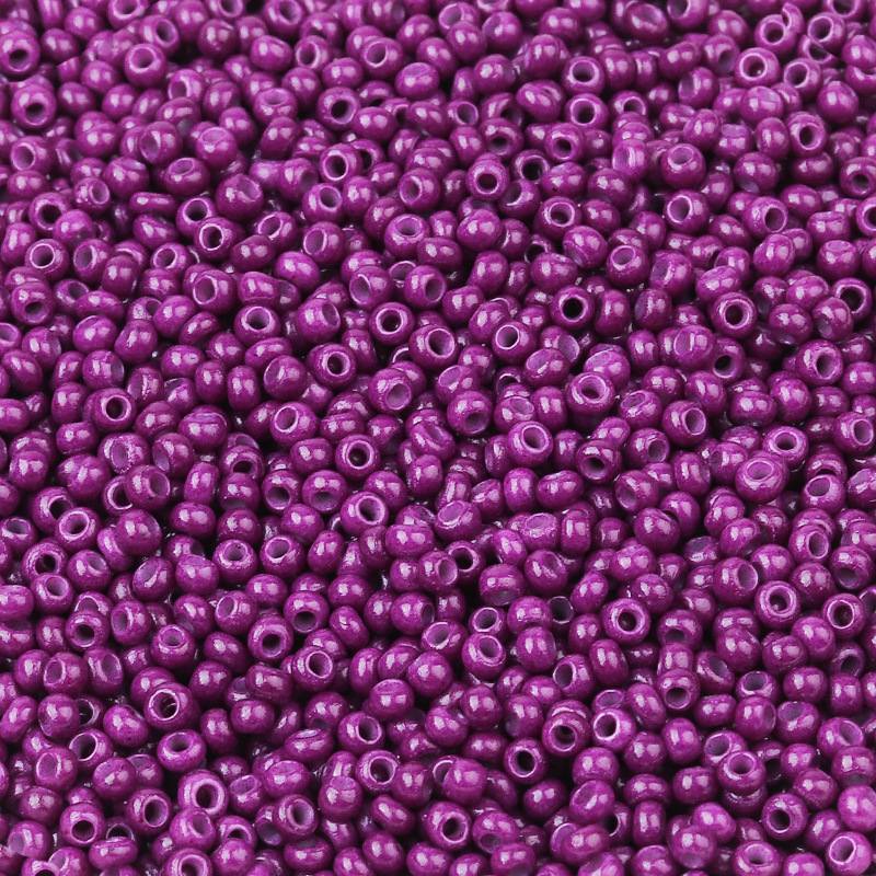 Hộp 1000 hạt xỏ lỗ bằng thủy tinh hình tròn đường kính 2mm dùng làm trang sức