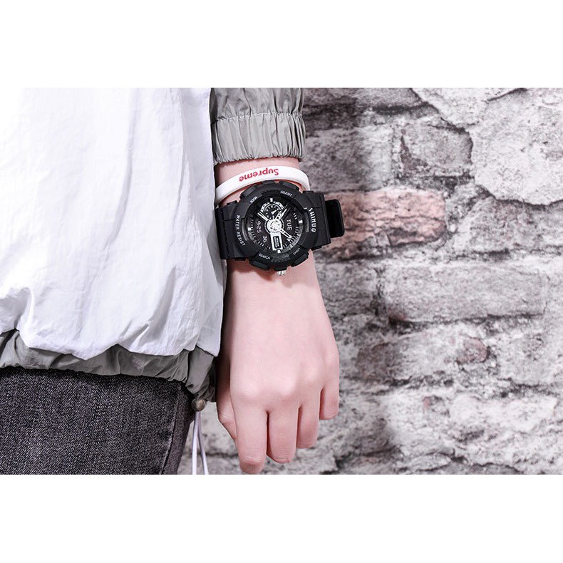 Đồng hồ nam nữ điện tử Fruitcat đeo tay dây cao cu bền đẹp thời trang DH108