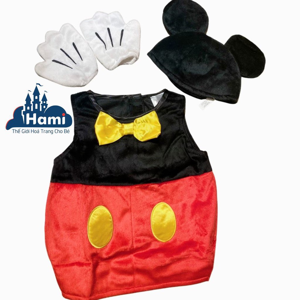 HM0476 - Bộ Trang Phục Hóa Trang Chuột Mickey Cho Bé Sơ Sinh Từ 0 đến 6 tháng tuổi