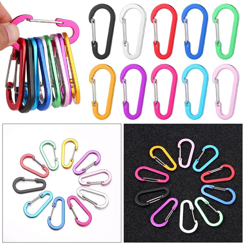 Set 1 / 2 / 5 Móc Khóa Leo Núi Đa Năng Hình Chữ S Bằng Hợp Kim Nhôm SHOUKEY