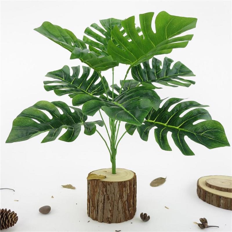 1 nhánh lá cọ nhân tạo trang trí nội thất DIY