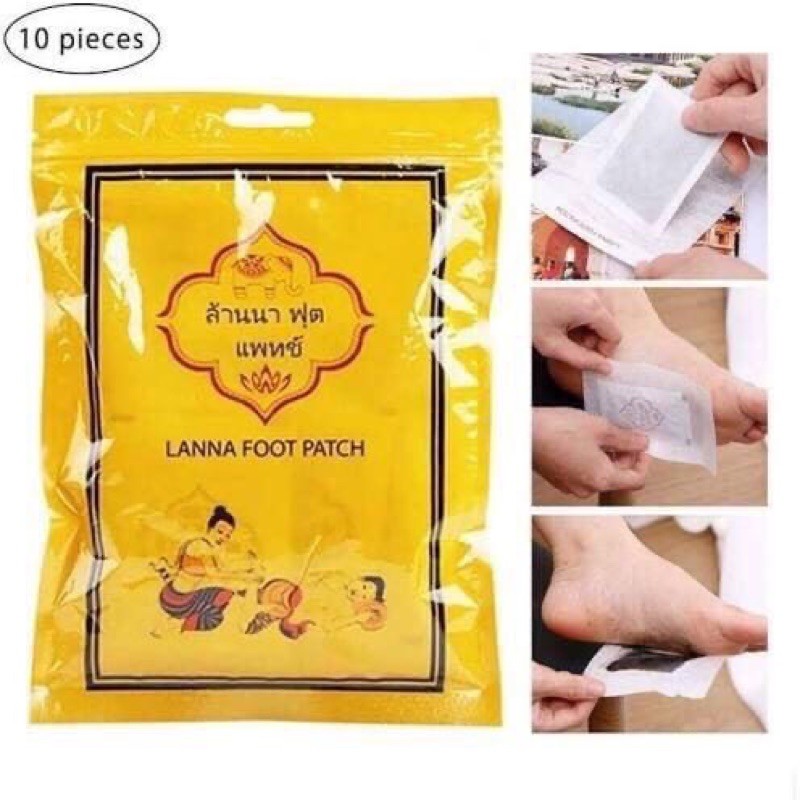 0215 Miếng Dán Thải Độc Chân Lana Foot Patch Thái Lan