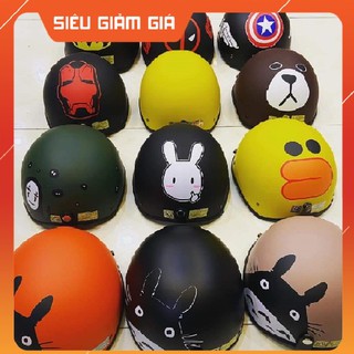 Mũ Bảo Hiểm  Nón  Bảo Hiêm  1/2 Loại Xịn , Nhựa ABS Dẻo , Độ Bền Cao, Bảo Hành 6 tháng ,( mũ kèm kính)