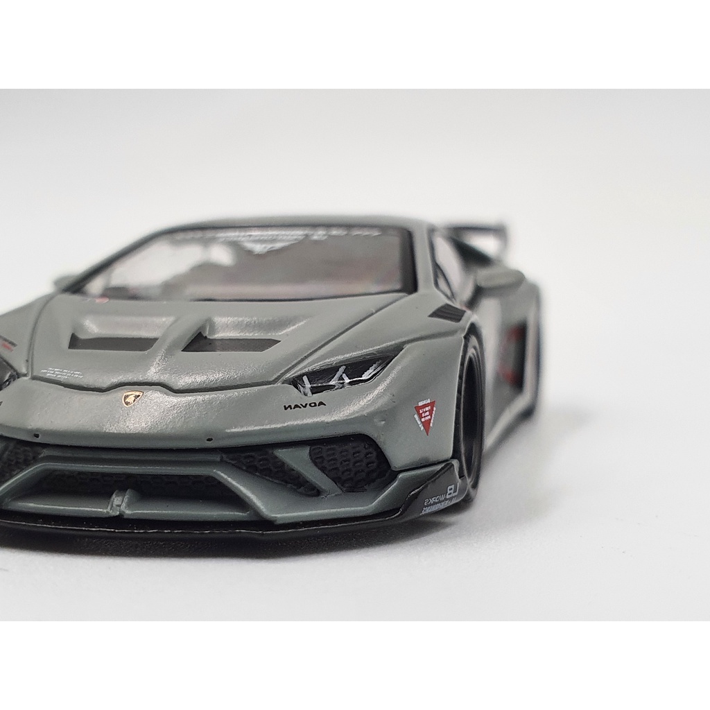 Xe Mô Hình Lamborghini Huracan LB*Works Fighters Works LHD 1:64 MiniGT (Xám)