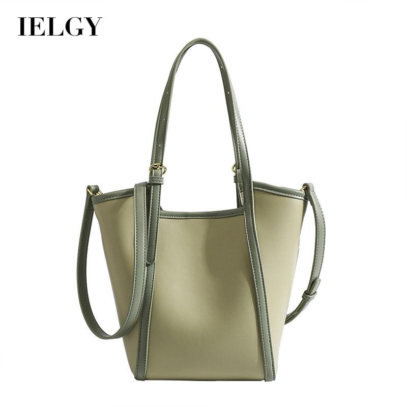 IELGY Túi Xách tote Cầm Tay Sức Chứa Lớn Ghép Mảnh Chất Lượng Cao Cho Nữ