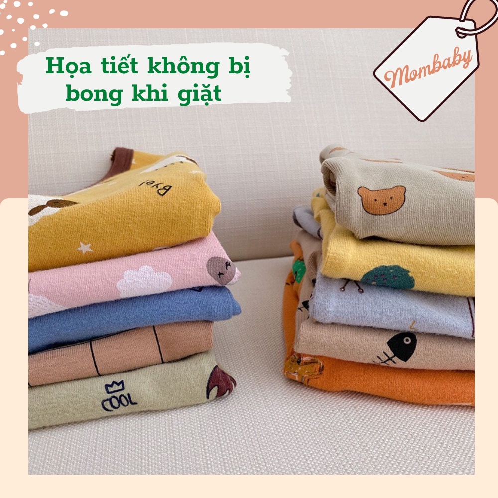 [Ambb-kids QC] BỘ DÀI COTTON HOẠ TIẾT THU ĐÔNG CHO BÉ TRAI, BÉ GÁI (Chính hãng Quảng châu)