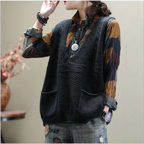 Áo len gile nữ  siêu ấm áp phong cách thời trang thu đông dành cho nữ