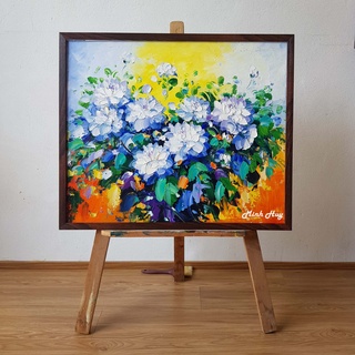 Tranh sơn dầu treo phòng khách - tranh sơn dầu vẽ tay minh huy gallery