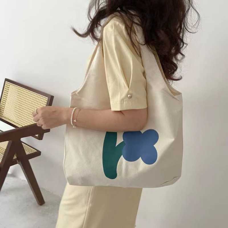 Túi tote giá rẻ vải canvas đeo chéo đi học LUVADO TX790