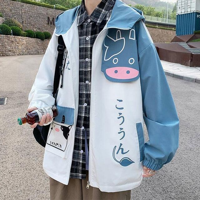 Áo Khoác Nam Có Nón Form Rộng Phong Cách hip hop